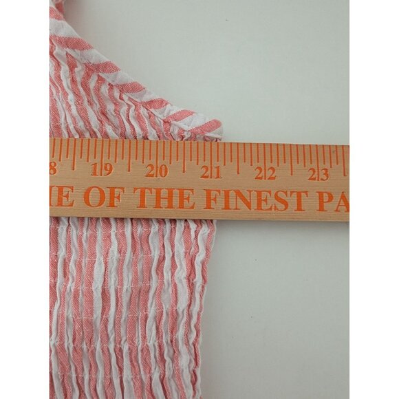 Croft & Barrow Stripe Smocked Dress Womens Plus Size 2X Pink Stretch Sleeveless - Picture 10 of 10